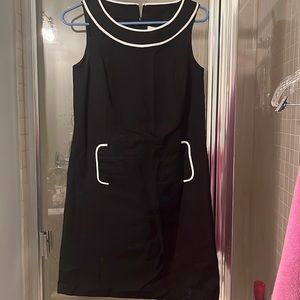 Loft black and white sheath dress